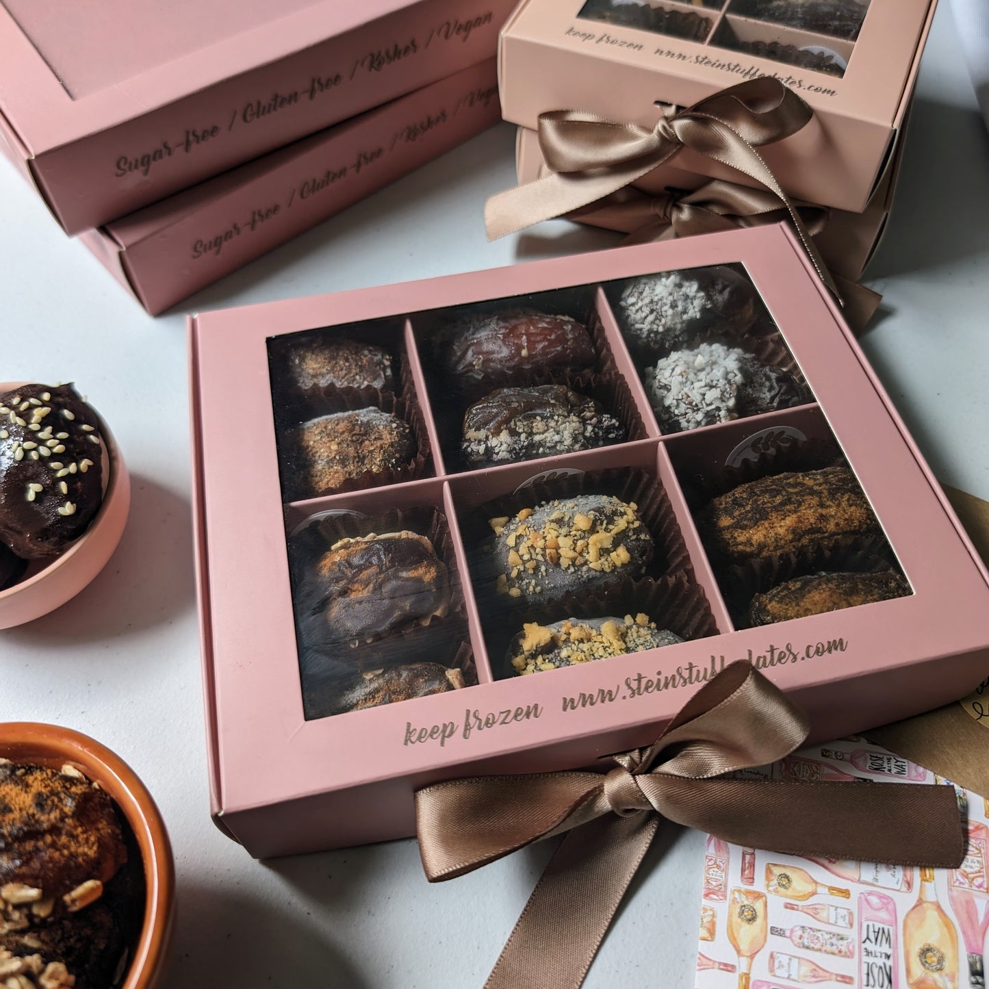 Medjool Stuffed Dates Healthy Gift Box large