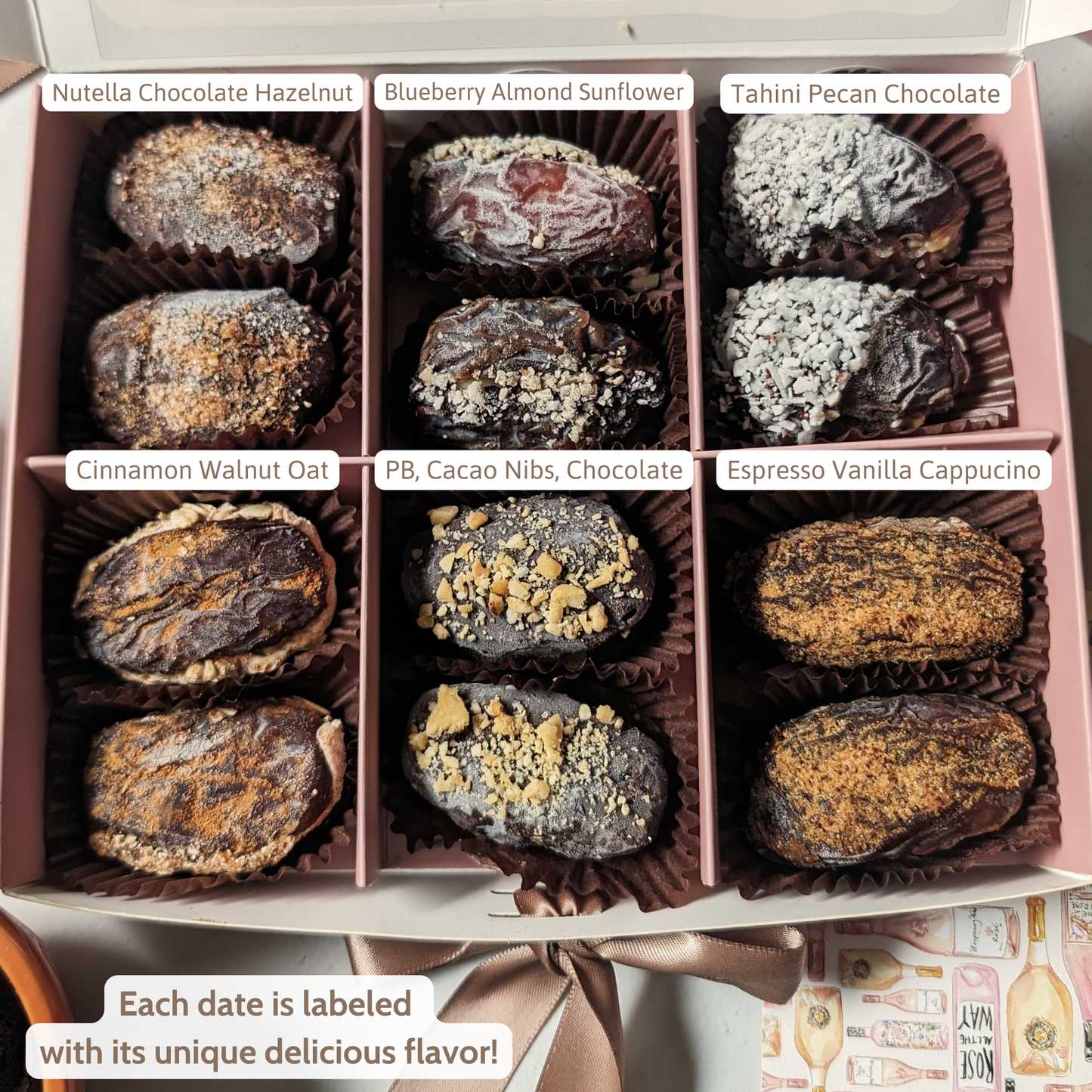 Medjool Stuffed Dates Healthy Gift Box large