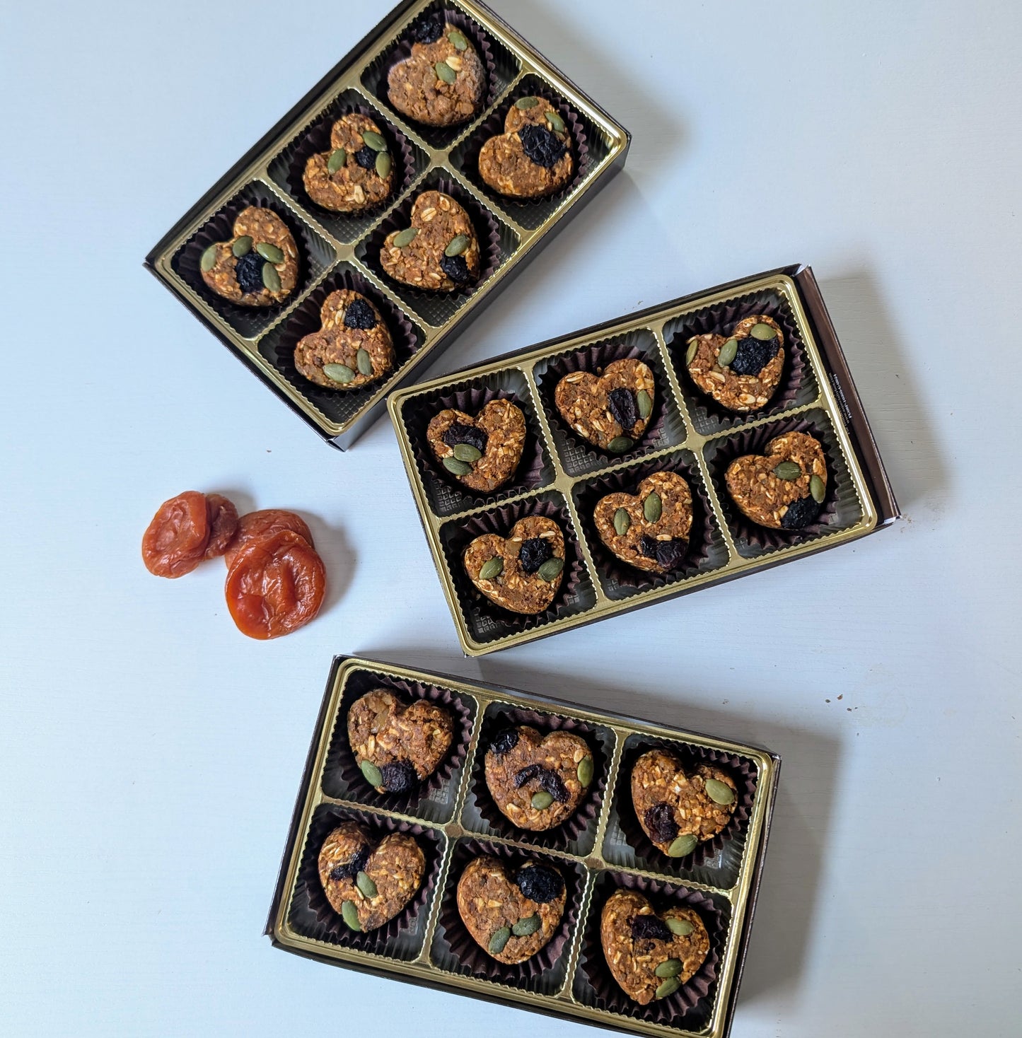 Apricot Walnut Heartie Bites